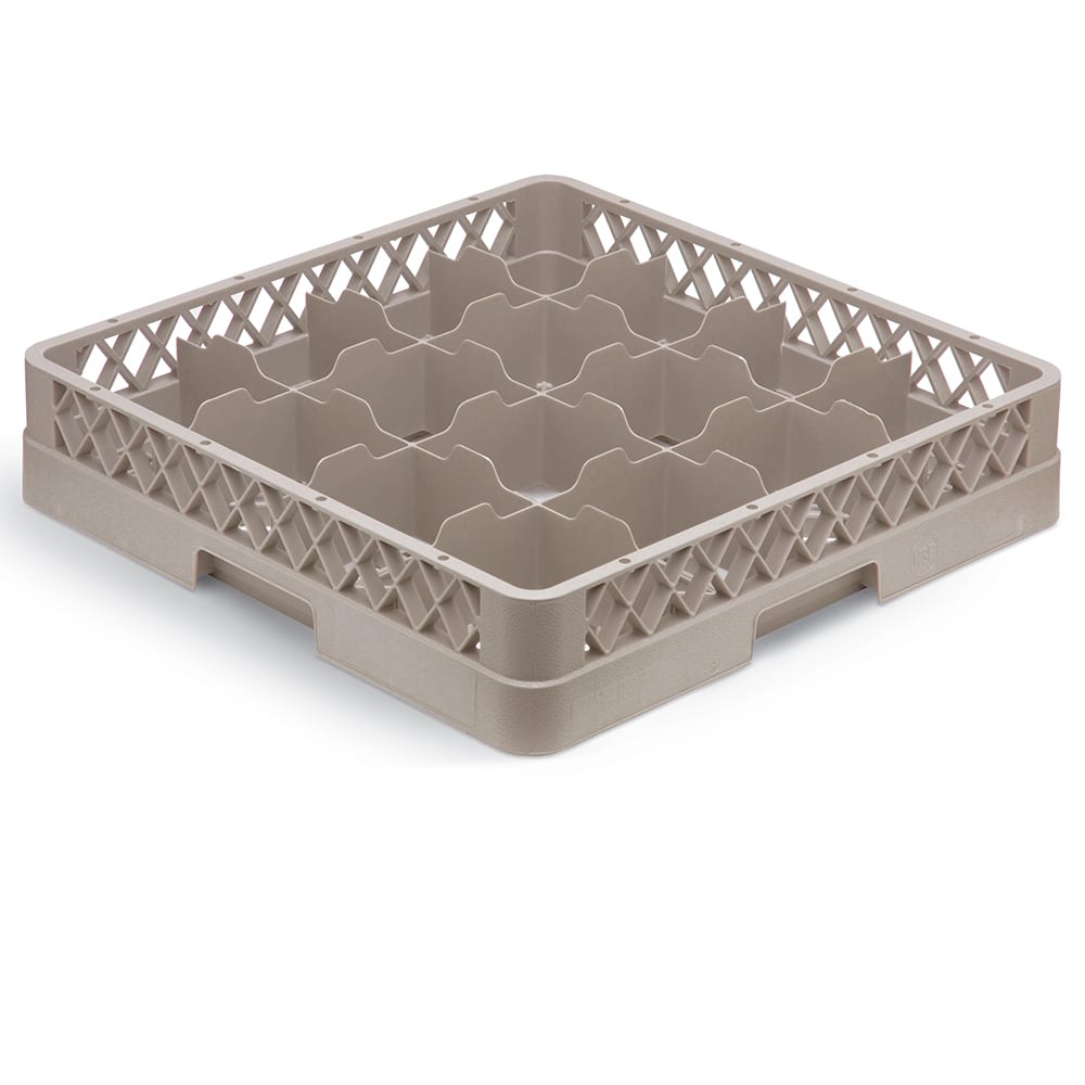 175-TR4 Traex® Glass Rack w/ (16) Compartments - Beige