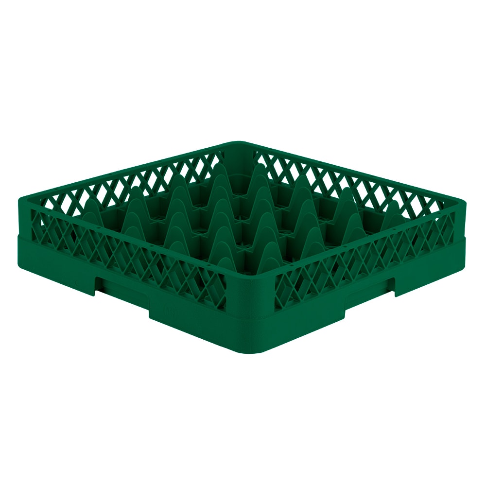 175-TR619 Rack-Master Glass Rack w/ (25) Compartments - Green