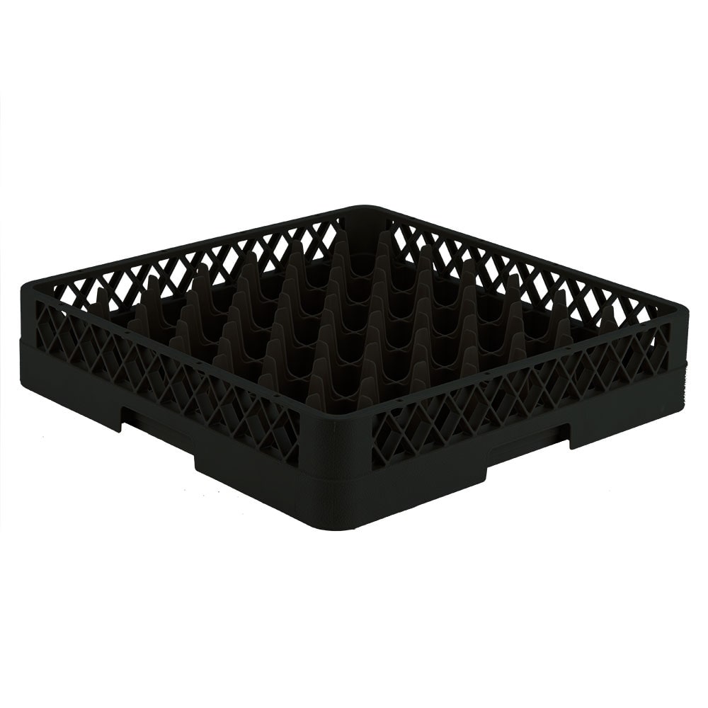 175-TR906 Rack-Master Glass Rack w/ (49) Compartments - Black