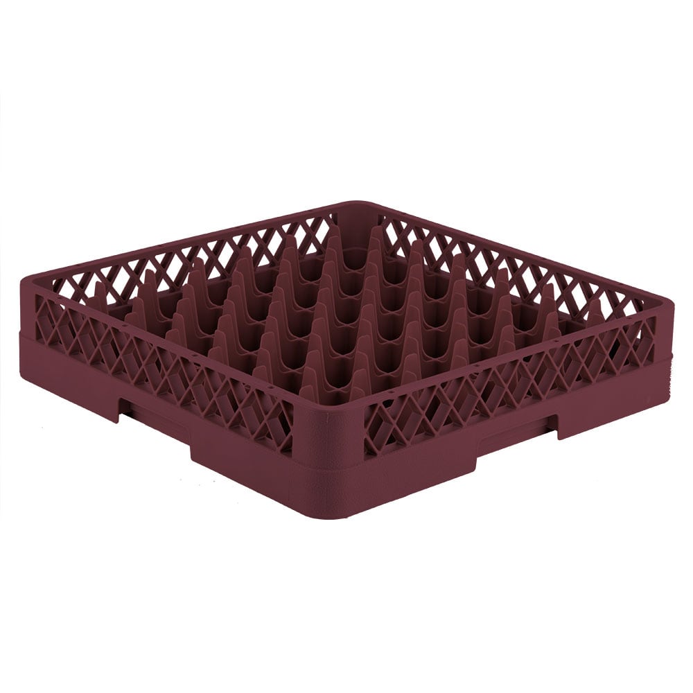 175-TR921 Rack-Master Glass Rack w/ (49) Compartments - Burgundy