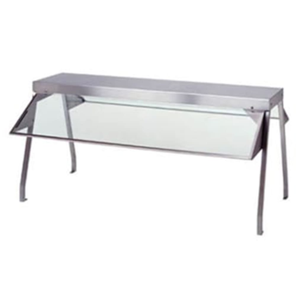 212-838 Buffet Shelf w/ 2 Glass Sneeze Guards, 58 3/8" x 10 1/2" x 20"