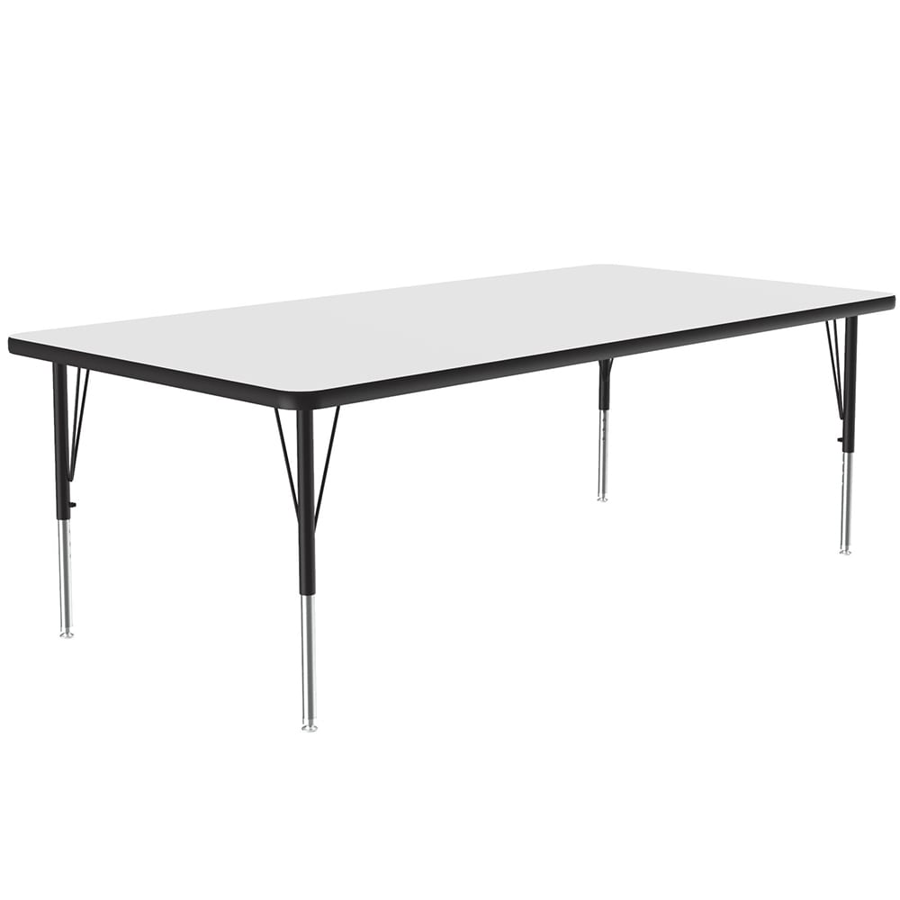 228-A3660REC36 Activity Table w/ 1 1/4" High Pressure Top, 60"W x 36"D, White
