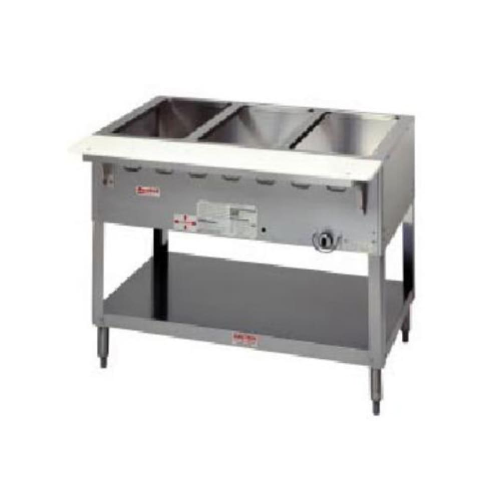 212-WB304LP 58 3/8" Hot Food Table w/ (4) Wells & Cutting Board, Liquid Propane