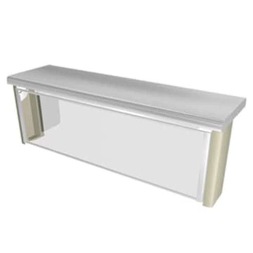 212-TS56088 87 5/8" Sneeze Guard, Service Style w/ Acrylic End Guards