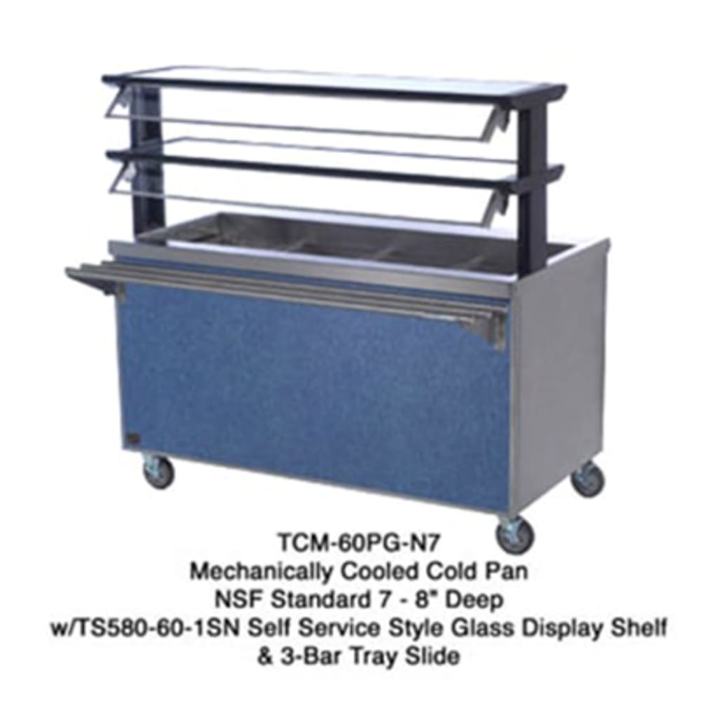 212-TCM46SSN7120 42 1/2" Thurmaduke™ Cold Food Bar - (3) Pan Capacity, Floor Model, Stainles...
