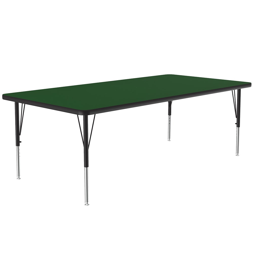 228-A3660REC39 Activity Table w/ 1 1/4" High Pressure Top, 60"W x 36"D, Green