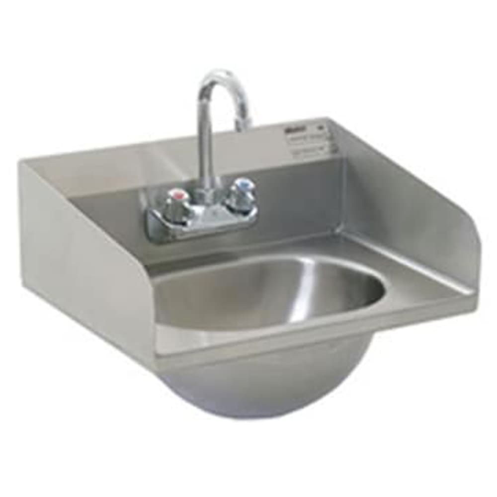 241-HSA10FLRS1X Wall Mount Commercial Hand Sink w/ 13 1/2"L x 9 3/4"W x 6 3/4"D Bo...