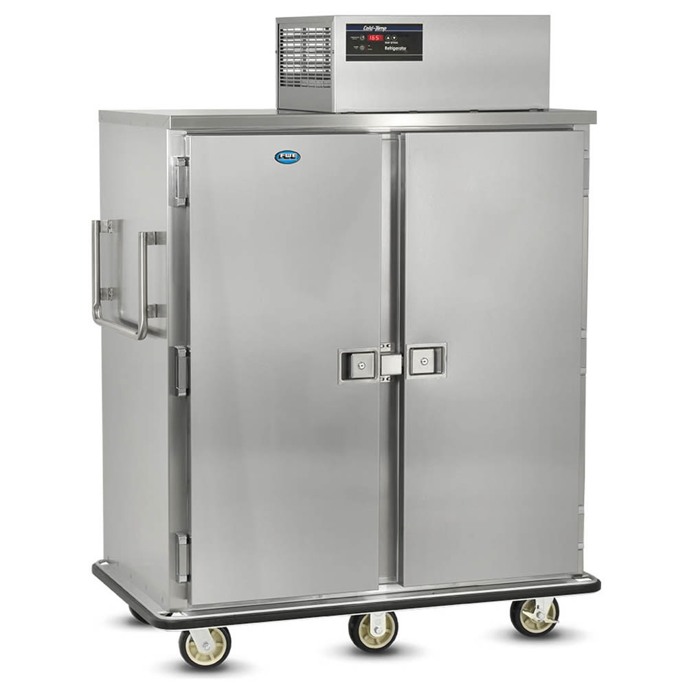 219-RBQ96120 96 Plate Heated Meal Delivery Cart, 120v