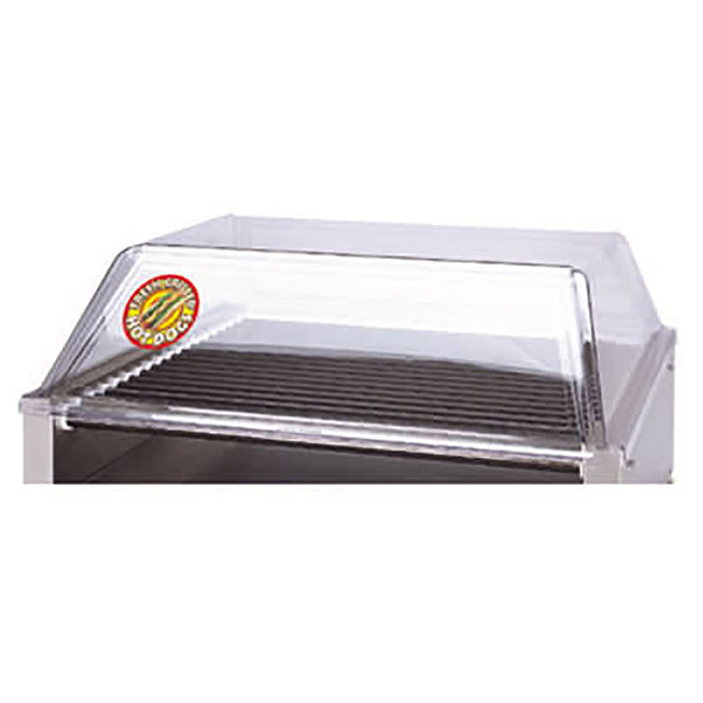 APW SG-45DD Sneeze Guard, Sloped Front, Dual Doors, For Hot Dog Grills Approx 25 x 31 in