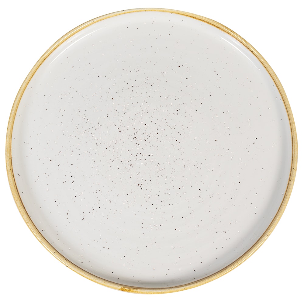 893-SWHSWP261 10 1/4" Round Stonecast® Chef's Plate - Ceramic, Barley White