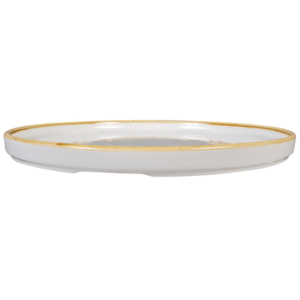 Churchill SWHSWP261 10 1/4 Round Stonecast® Chef's Plate - Ceramic, Barley  White