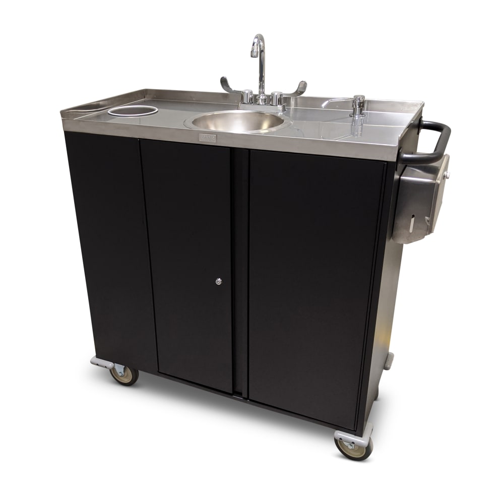 650-5742A 40 1/2"H Portable Hand Sink w/ Round Bowl, Cold Water