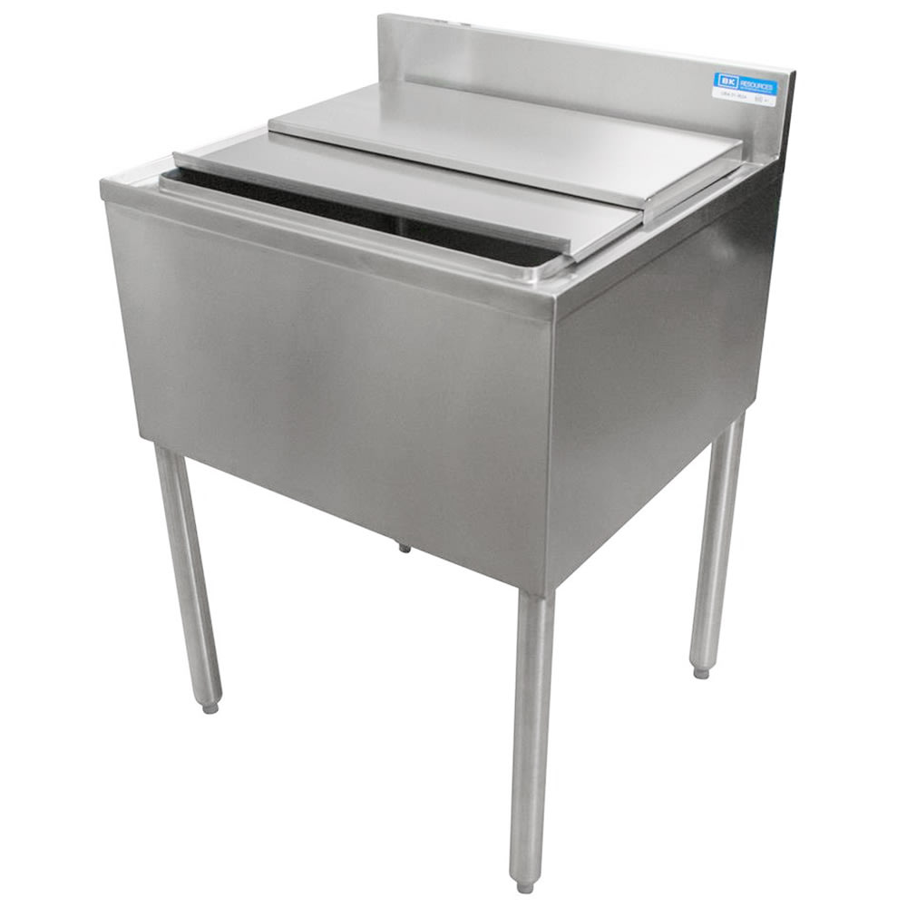 BK Resources UB4-21-IBCP24-7 Underbar Ice Bin w/ 80 lb Capacity - Cold Plate, Stainless Steel