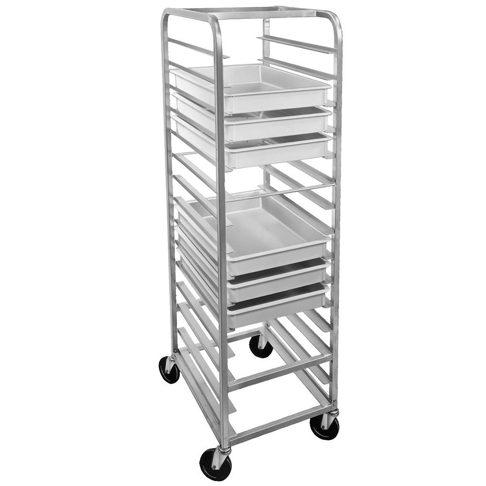 148-RB47A 21"W 7 Pizza Pan Rack w/ 4" Bottom Load Slides
