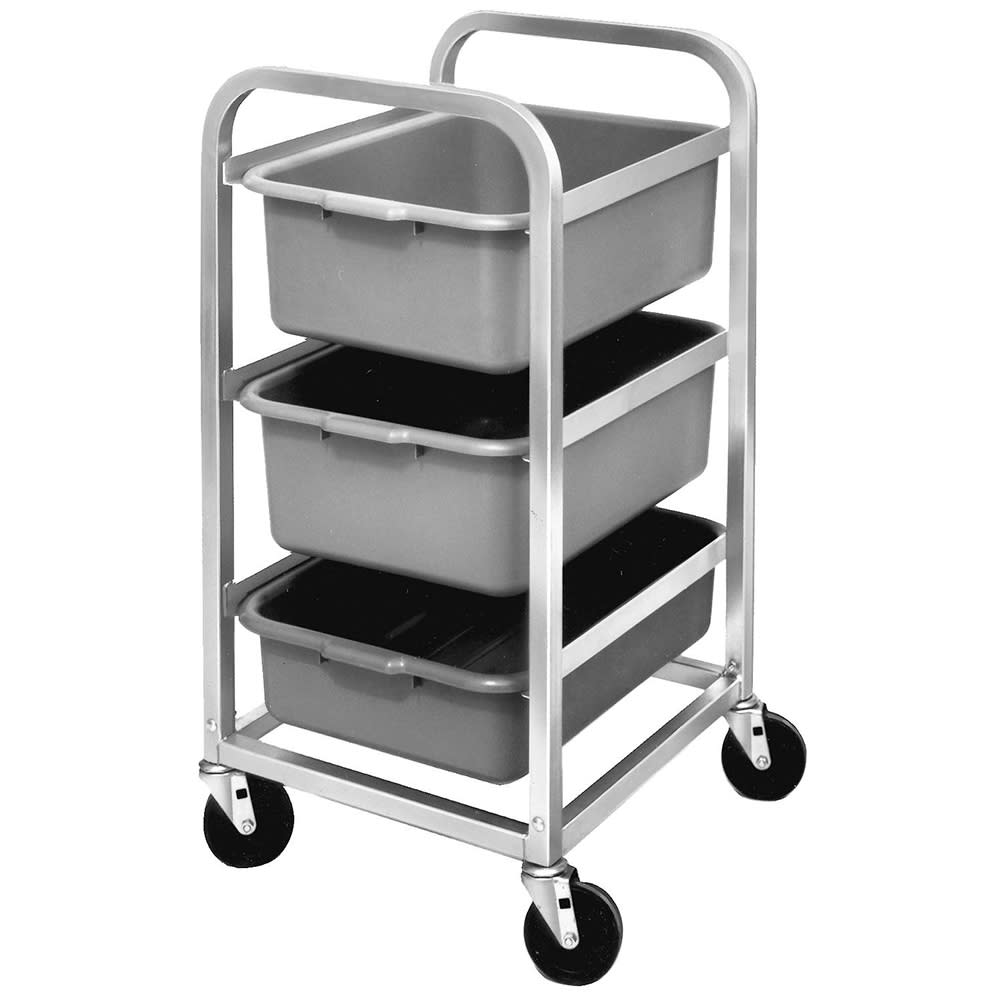 148-BBC6 Bus Box Cart -  41" x 42" x 18", Aluminum