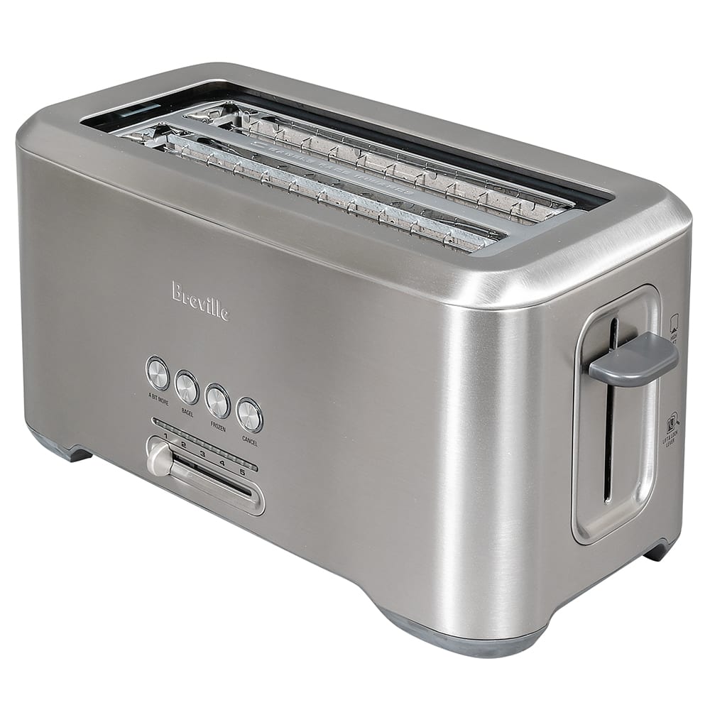 Breville BTA730XL 4 Slice Bit More™ Toaster w/ Long Slots, Brushed Stainless
