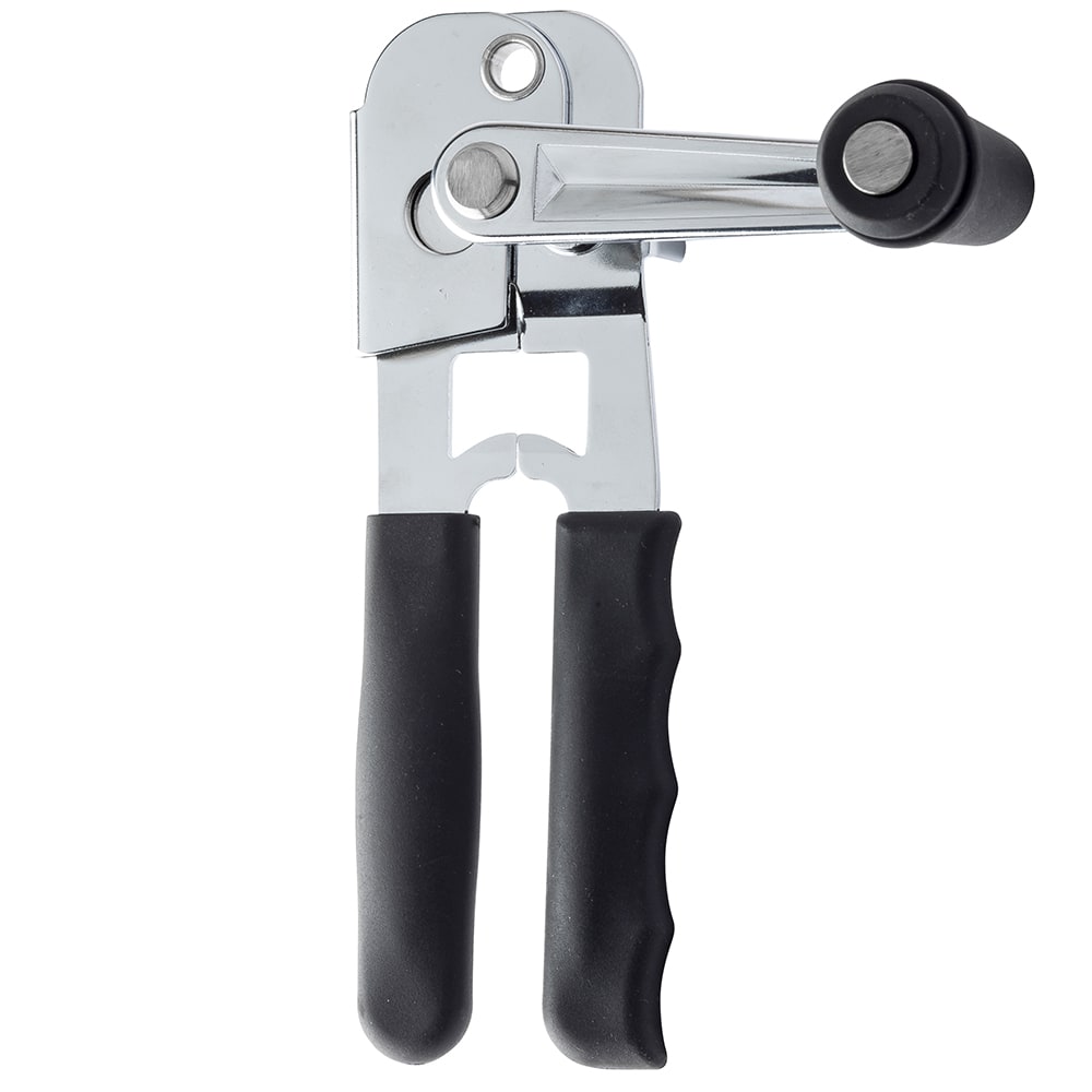 229-10518BK Manual Crank Style Can Opener - Chrome Plated, Black