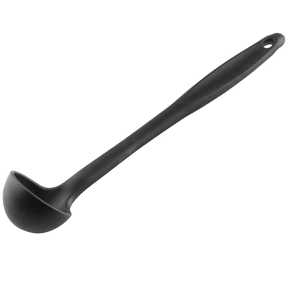 229-10050 1 oz Ladle - Black Silicone, Stainless Steel Core