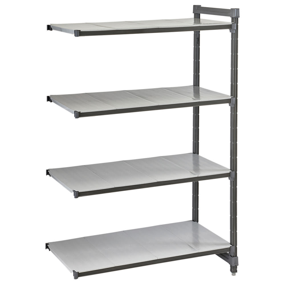 144-CBA183684S4580 36" NSF 4-Tier Polymer Shelf Kit - Camshelving® Basics Plus, 18"W, 8...