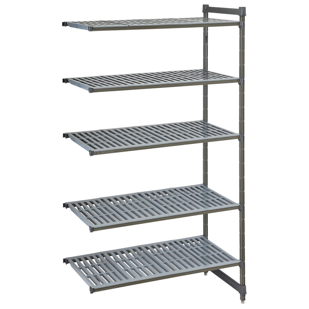 144-CBA184872V5580 Camshelving Basics Vented Add-On Shelf Kit - 5 Shelves, 48"L x 18"W...
