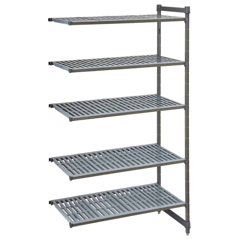 144-CBA184884V5580 Camshelving Basics Vented Add-On Shelf Kit - 5 Shelves, 48"L x 18"W...
