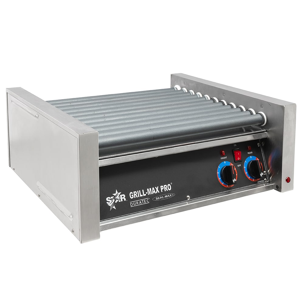 062-30SCF 30 Grill-Max® Hot Dog Roller Grill w/ Manual Controls - Flat Top, 120v