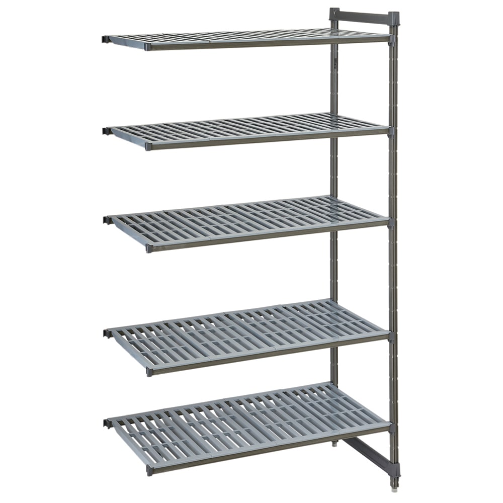 144-CBA186072V5580 Camshelving Basics Vented Add-On Shelf Kit - 5 Shelves, 60"L x 18"W...
