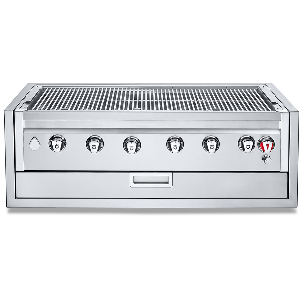 828-IBI42GONG 42" Built In Commercial Outdoor Charbroiler Grill Only w/ (6) Burners - Natura...