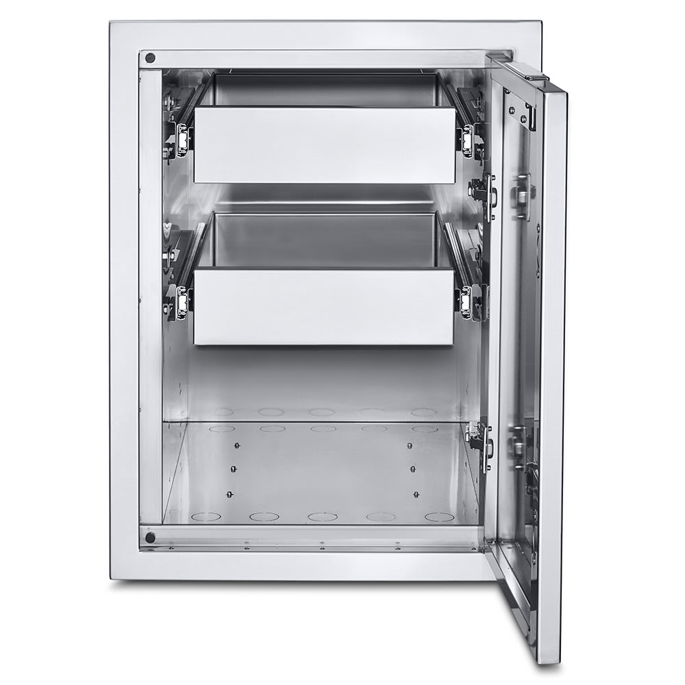 828-IBILC2D Large Built In Cabinet w/ (2) Drawers - Stainless Steel