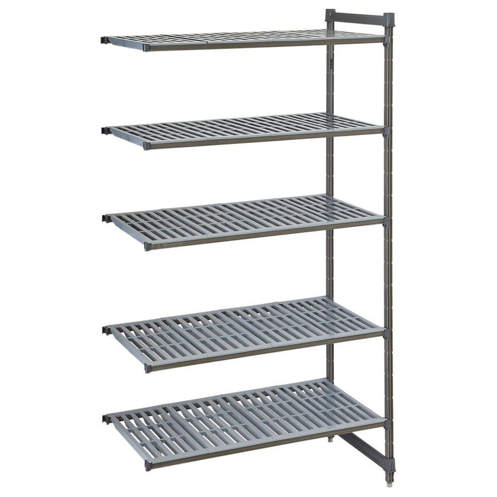 144-CBA185484V5580 Camshelving Basics Vented Add-On Shelf Kit - 5 Shelves, 54"L x 18"W...