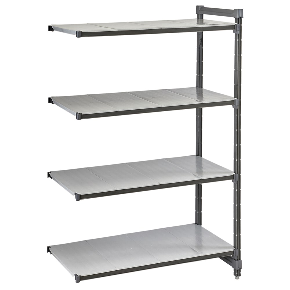 144-CBA183064S4580 30" NSF 4-Tier Heavy-Duty Plastic Shelving Unit - Camshelving® Basics Plu...