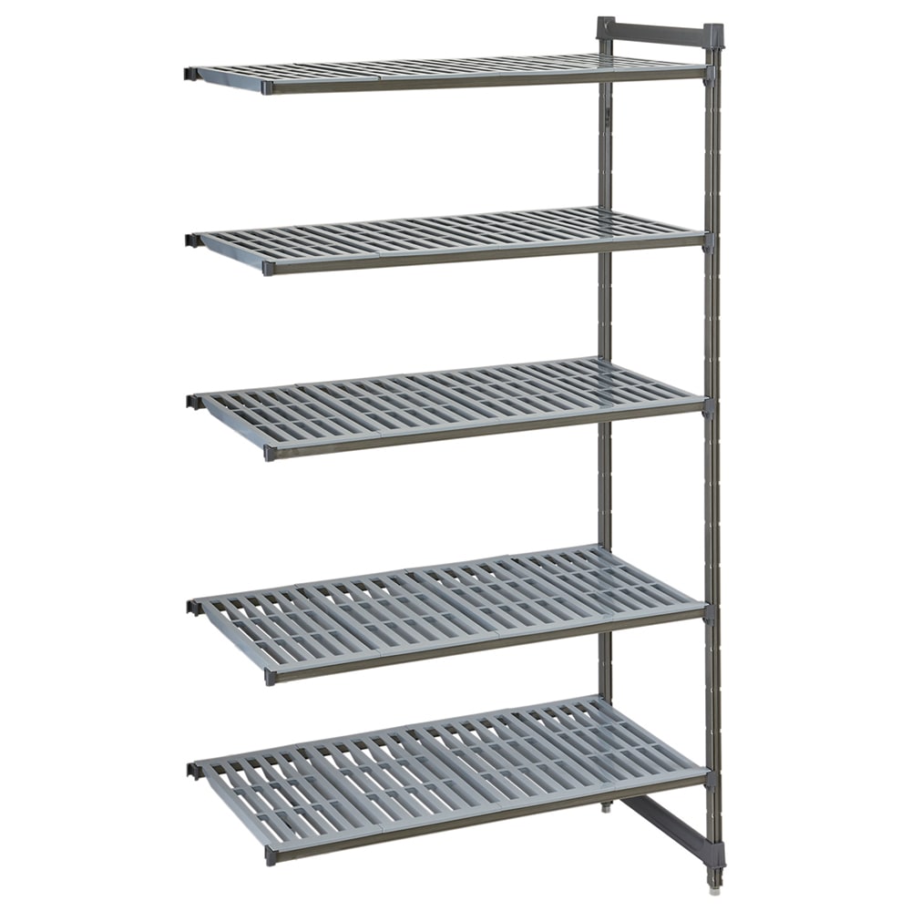144-CBA214264V5580 Camshelving Basics Vented Add-On Shelf Kit - 5 Shelves, 42"L x 21"W...