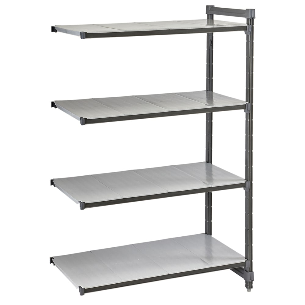 144-CBA186072S4580 Camshelving Basics Solid Add-On Shelf Kit - 4 Shelves, 60"L x 18"W x...