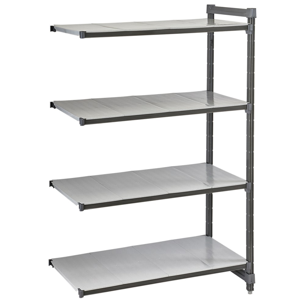 144-CBA213084S4580 30" NSF 4-Tier Polymer Shelf Kit - Camshelving® Basics Plus, 21"W, 8...