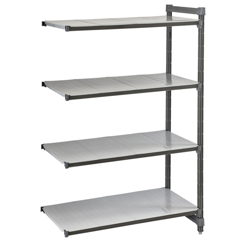 144-CBA246064S4580 60" NSF 4-Tier Heavy-Duty Plastic Shelving Unit - Camshelving® Basics Plu...