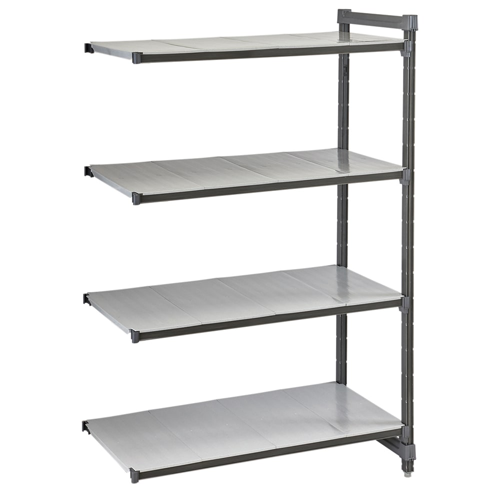 144-CBA243084S4580 30" NSF 4-Tier Heavy-Duty Plastic Shelving Unit - Camshelving® Basics Plu...