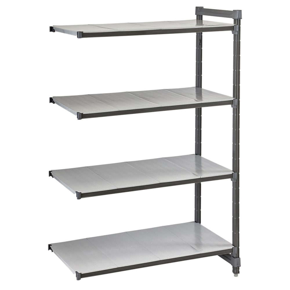 144-CBA243064S4580 30" NSF 4-Tier Heavy-Duty Plastic Shelving Unit - Camshelving® Basics Plu...