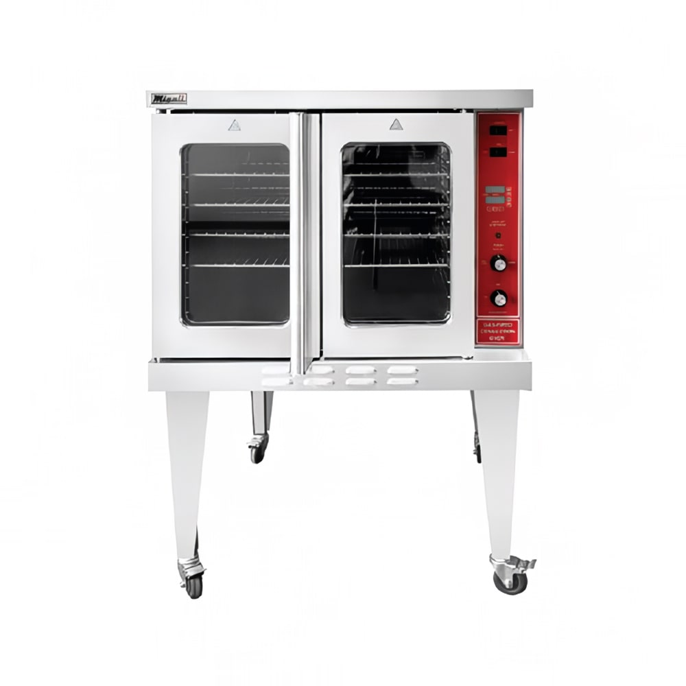 Migali C-CO1-NG Single Full Size Natural Gas Convection Oven - 46,000 BTU