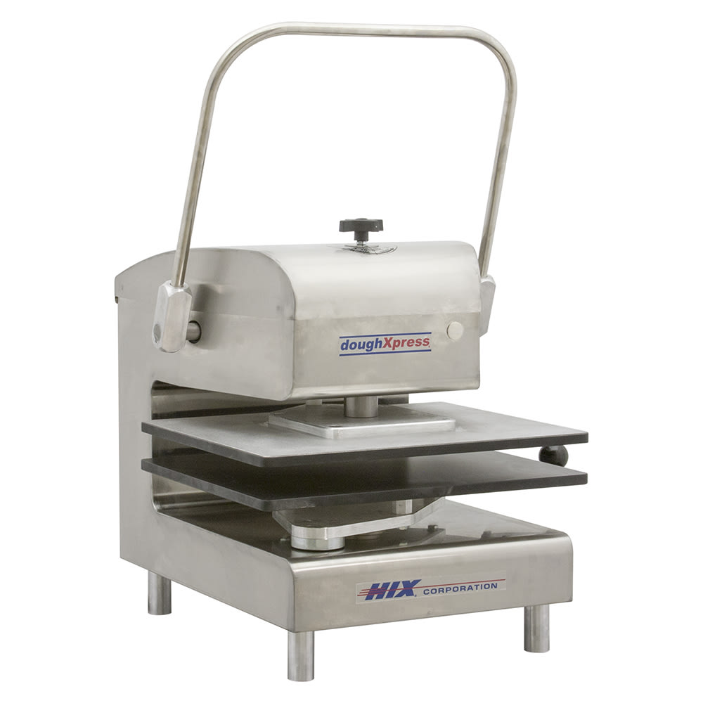 DoughXpress DXM-1620-SS Manual Meat Press w/ 16" x 20" Xylan Coated Platens - Stainless Steel