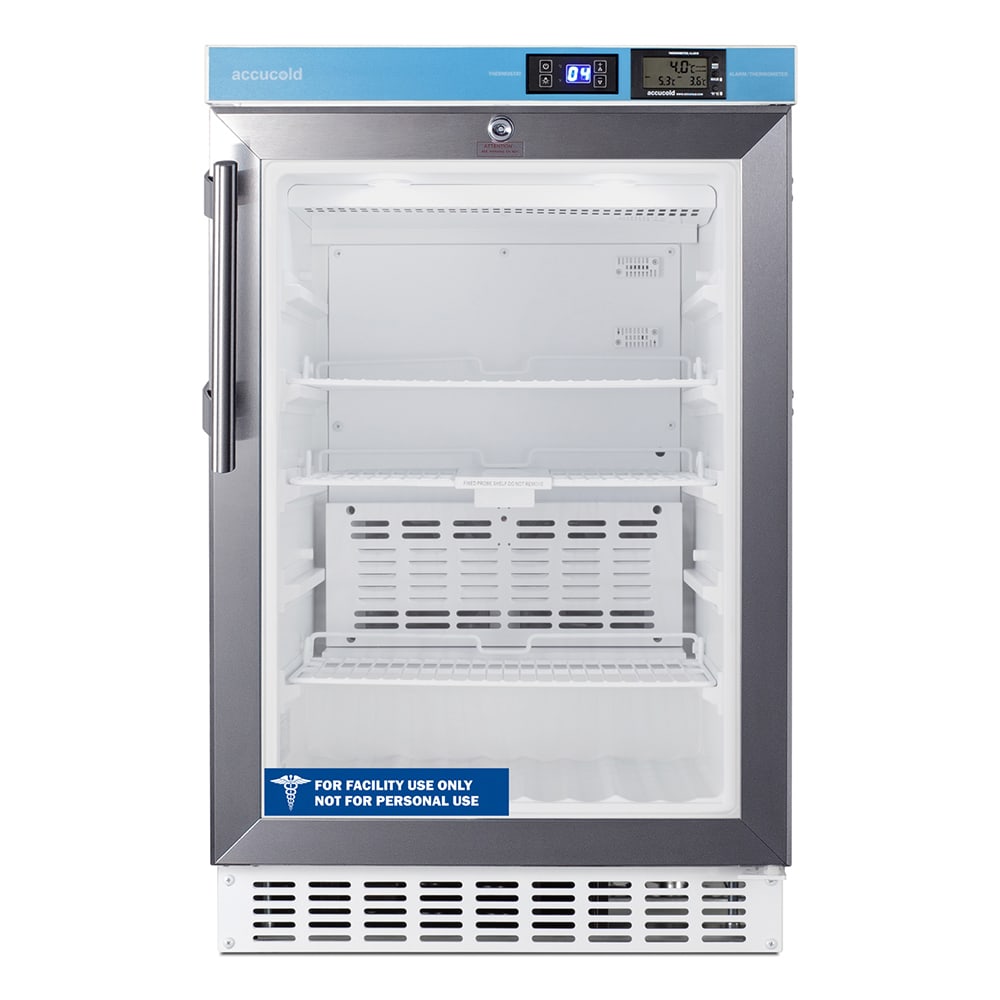 162-ACR46GL 19 1/2" Undercounter Medical Refrigerator - Probe Hole, 115v