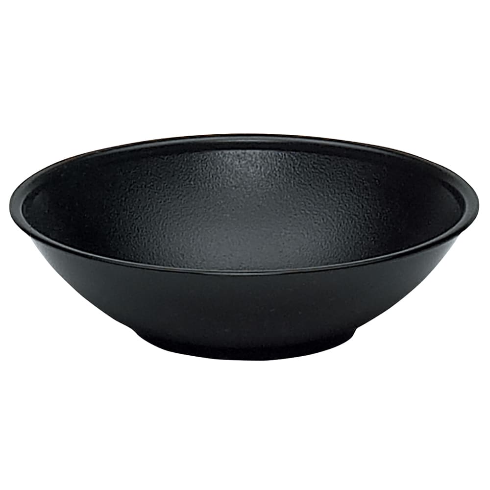 144-SB55110 5 11/16" Round Budge Salad Bowl - 10 9/10 oz Round Capacity, Black