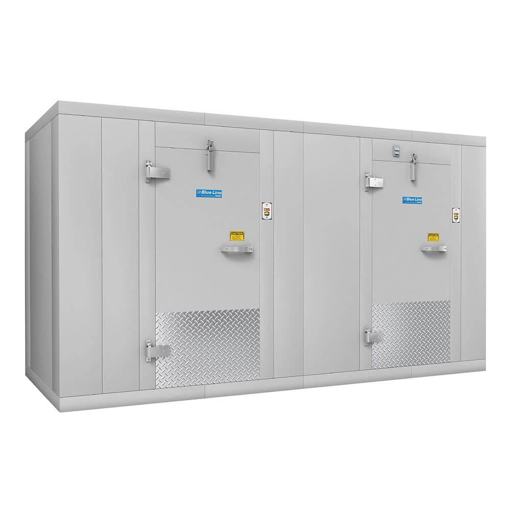 426-BL126COMBOCFSC 6' x 12' Indoor Walk-In Cooler/Freezer Combo w/ Top-Mounted Compress...