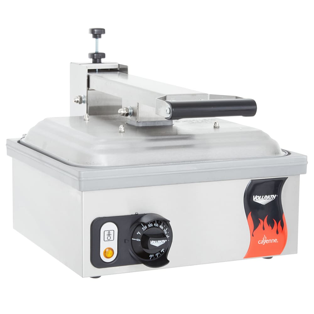 175-40791 Single Commercial Panini Press w/ Aluminum Smooth Plates, 120v