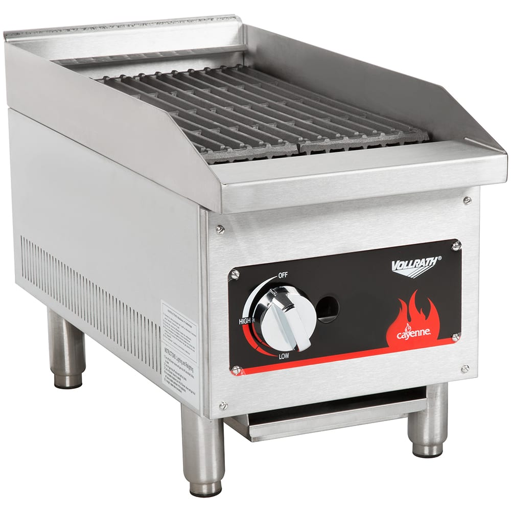 175-40728 12" Gas Charbroiler - Stainless, 28,000 BTU