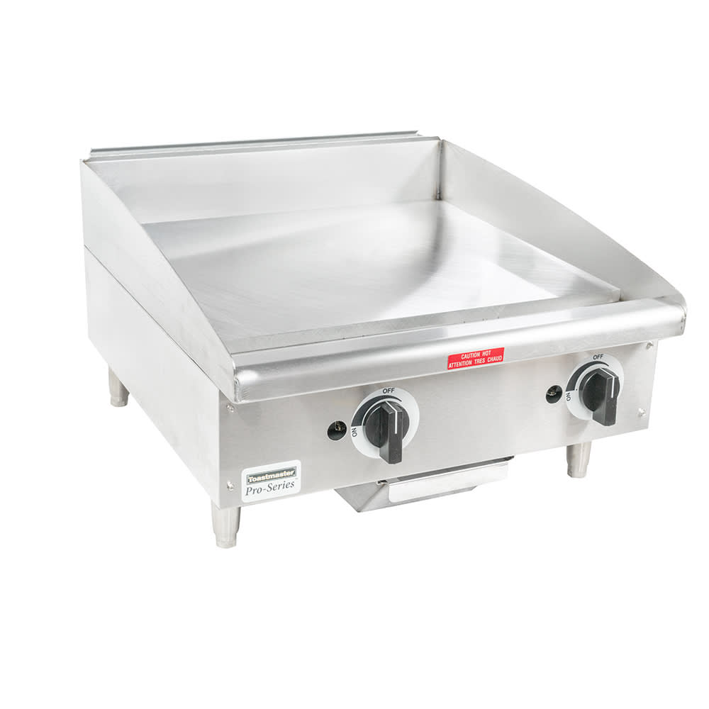 853-TMGM24NG 24" Gas Griddle w/ Manual Controls - 3/4" Steel Plate, Convertible
