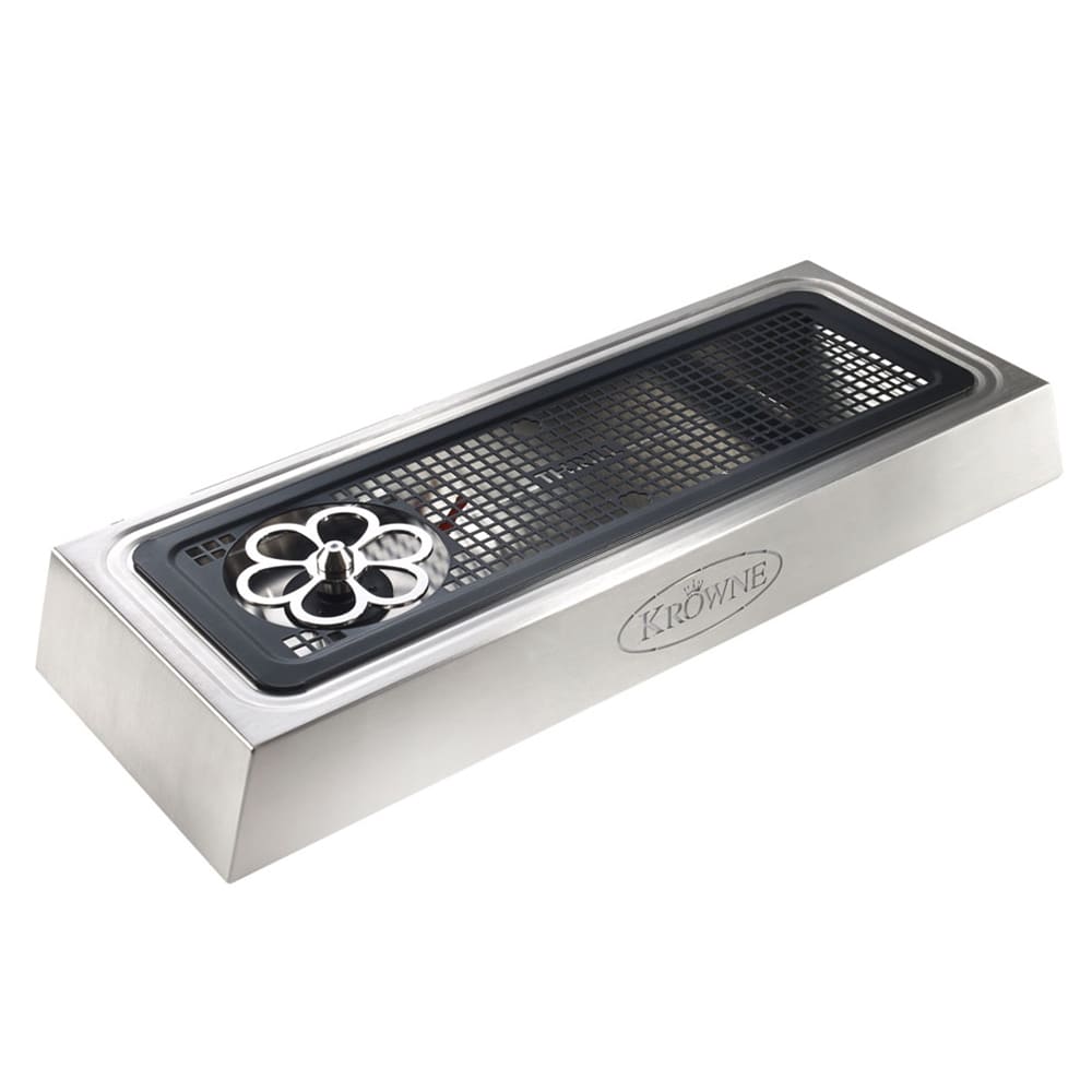 381-KRLC2GFTAP Countertop Liquid CO2 Glass Chiller w/ Drip Tray - 25 1/4"L x 9 1/4"W