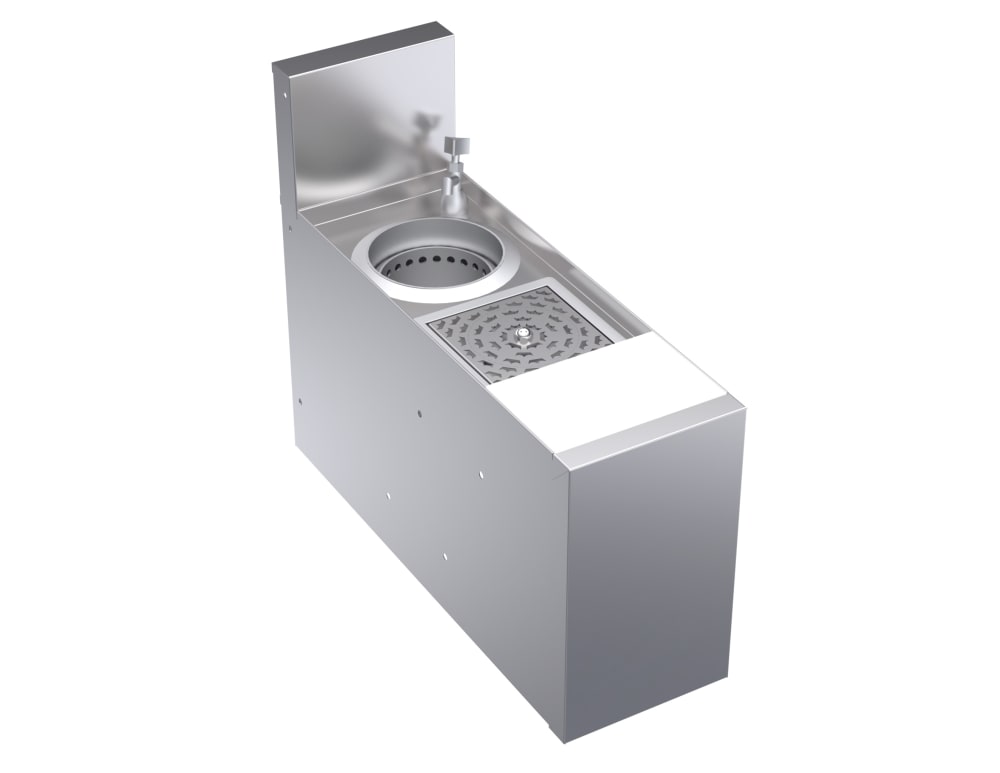 381-KR18MS8 Underbar Dipper Well Station w/ Glass Rinser, 8" x 24" x 36 1/2"