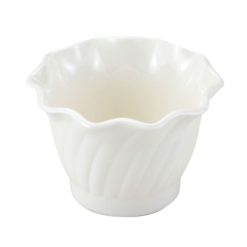 144-SRB5CW148 5 oz Swirl Bowl - Plastic, White