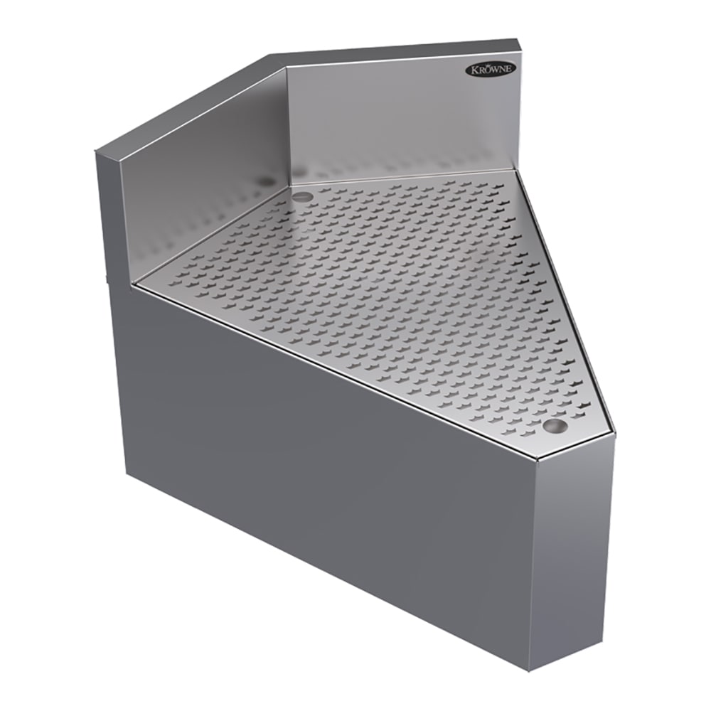 381-KR18DRC45 24" Rear Angle - 45 Degree, 6 1/2" Back Splash w/ Angled Corner