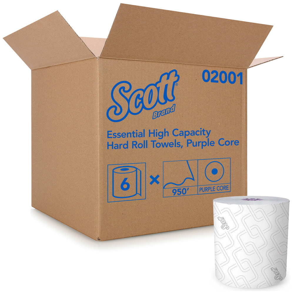 538-02001 Scott® 950 ft Hardwound Paper Towel Roll, White
